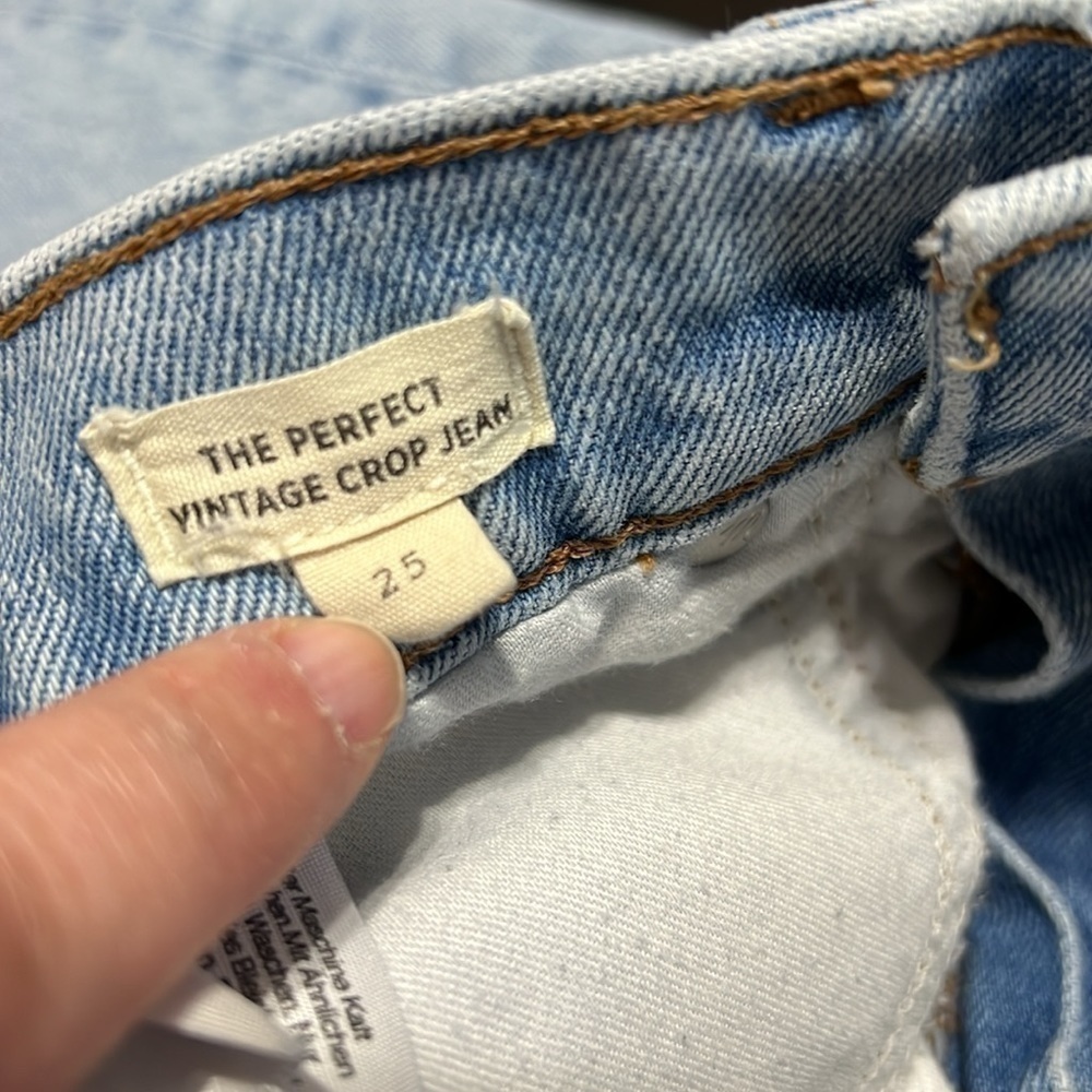 Madewell the perfect vintage crop Jean distressed - Picture 11 of 11